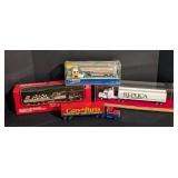 Four Diecast Semi Trucks