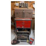 Rolling Tool Storage Chest and Large Variety of Hand Tools
