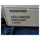 New 38" led high bay motion detector light. As shown. New 38" led high bay motion detector light. As shown.