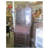 (FRNT) Antique Wood Secretary Desk ... (FRNT) Antique Wood Secretary Desk ...