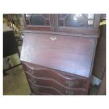(FRNT) Antique Wood Secretary Desk ... (FRNT) Antique Wood Secretary Desk ...