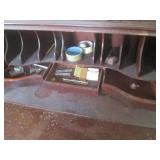 (FRNT) Antique Wood Secretary Desk ... (FRNT) Antique Wood Secretary Desk ...