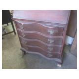 (FRNT) Antique Wood Secretary Desk ... (FRNT) Antique Wood Secretary Desk ...