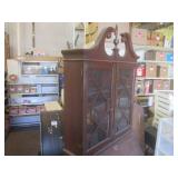 (FRNT) Antique Wood Secretary Desk ... (FRNT) Antique Wood Secretary Desk ...