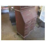 (FRNT) Antique Wood Secretary Desk ... (FRNT) Antique Wood Secretary Desk ...
