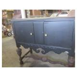 (FRNT) Vintage Wood Server Credenza... (FRNT) Vintage Wood Server Credenza...