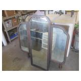 (FRNT) Antique 3-Way Vanity Mirror ... (FRNT) Antique 3-Way Vanity Mirror ...
