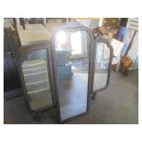 (FRNT) Antique 3-Way Vanity Mirror ... (FRNT) Antique 3-Way Vanity Mirror ...
