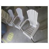 (EC1) 3 Kid Size Plastic Adirondack... (EC1) 3 Kid Size Plastic Adirondack...