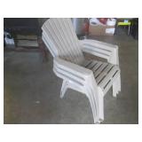 (EC1) 3 Kid Size Plastic Adirondack... (EC1) 3 Kid Size Plastic Adirondack...
