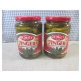 (B-1) 2 Jars of Gedney Zingers Dill... (B-1) 2 Jars of Gedney Zingers Dill...