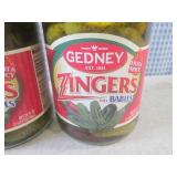 (B-1) 2 Jars of Gedney Zingers Dill... (B-1) 2 Jars of Gedney Zingers Dill...