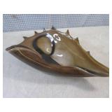 (FS) Art Glass Seashell 14" Long... (FS) Art Glass Seashell 14" Long...
