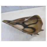 (FS) Art Glass Seashell 14" Long... (FS) Art Glass Seashell 14" Long...