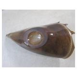 (FS) Art Glass Seashell 14" Long... (FS) Art Glass Seashell 14" Long...