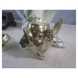(BS) Fish Ashtray, Brass Candle Hol... (BS) Fish Ashtray, Brass Candle Hol...
