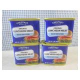 (B-2) 4 Cans of Original Luncheon M... (B-2) 4 Cans of Original Luncheon M...
