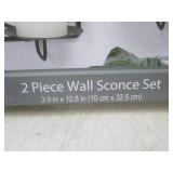 (BS) 2 - 2pc Wall Sconce Sets... (BS) 2 - 2pc Wall Sconce Sets...