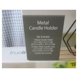 (BSB) 3 Metal Candle Holders Sets... (BSB) 3 Metal Candle Holders Sets...