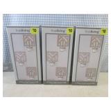 (BSB) 3 - 3pc Wall Sconce Sets... (BSB) 3 - 3pc Wall Sconce Sets...