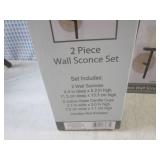 (BSB) 3 - 2pc Wall Sconce Sets... (BSB) 3 - 2pc Wall Sconce Sets...
