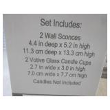 (BSB) 3 - 2pc Wall Sconce Sets... (BSB) 3 - 2pc Wall Sconce Sets...