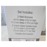 (BSB) 3 - 2pc Wall Sconce Sets... (BSB) 3 - 2pc Wall Sconce Sets...