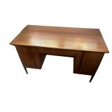 Mid-Century Wooden Office Desk with Drawers Mid-Century Wooden Office Desk with Drawers