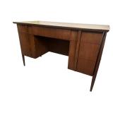 Mid-Century Wooden Office Desk with Drawers Mid-Century Wooden Office Desk with Drawers