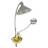Floor Lamp with Adjustable Arm, Tray Organizer, and Magnifying Mirror Floor Lamp with Adjustable Arm, Tray Organizer, and Magnifying Mirror