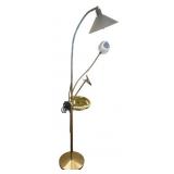 Floor Lamp with Adjustable Arm, Tray Organizer, and Magnifying Mirror Floor Lamp with Adjustable Arm, Tray Organizer, and Magnifying Mirror