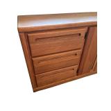 Oak 9-Drawer Dresser with Center Cabinet Doors Oak 9-Drawer Dresser with Center Cabinet Doors