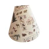 Rustic Cabin Table Lamp with Nature Motif Shade Rustic Cabin Table Lamp with Nature Motif Shade