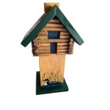 Rustic Cabin Table Lamp with Nature Motif Shade Rustic Cabin Table Lamp with Nature Motif Shade