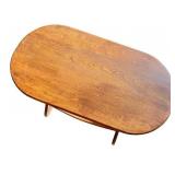 Wooden Oval Side Table with Shelf Wooden Oval Side Table with Shelf