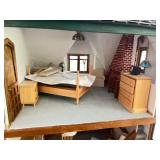 Detailed Wooden Victorian Dollhouse with Furniture and Accessories Detailed Wooden Victorian Dollhouse with Furniture and Accessories