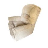 Beige Plush Recliner Armchair with Padded Arms Beige Plush Recliner Armchair with Padded Arms