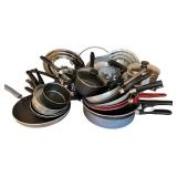 Large Assorted Cookware Lot with Pots, Pans, and Lids Large Assorted Cookware Lot with Pots, Pans, and Lids