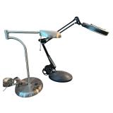 Set of 2 Adjustable Desk Lamps with Metal Bases Set of 2 Adjustable Desk Lamps with Metal Bases