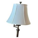Traditional Bronze Floor Lamp with White Shade Traditional Bronze Floor Lamp with White Shade