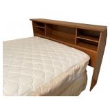Wood Headboard with Storage Shelves Wood Headboard with Storage Shelves