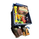 Large Lot of Educational Games, Puzzles, Art Supplies and 2 Baseball Gloves Large Lot of Educational Games, Puzzles, Art Supplies and 2 Baseball Gloves
