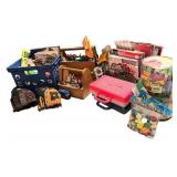 Large Lot of Educational Games, Puzzles, Art Supplies and 2 Baseball Gloves Large Lot of Educational Games, Puzzles, Art Supplies and 2 Baseball Gloves