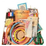 Large Lot of Needlework and Sewing Supplies with Storage Baskets Large Lot of Needlework and Sewing Supplies with Storage Baskets