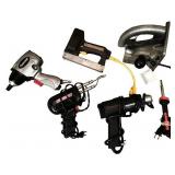 Set of 5 Electric Hand Tools Including Soldering Iron and Heat Gun Set of 5 Electric Hand Tools Including Soldering Iron and Heat Gun