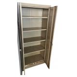 Tall Metal Storage Cabinet with 5 Adjustable Shelves Tall Metal Storage Cabinet with 5 Adjustable Shelves