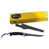 Buck Fillet Knife with Sheath and Binoculars with Case Buck Fillet Knife with Sheath and Binoculars with Case