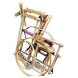 Lot of Wooden Embroidery and Cross Stitch Stands with Hoops and Accessories Lot of Wooden Embroidery and Cross Stitch Stands with Hoops and Accessories