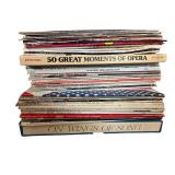 Large Vintage Vinyl Record Album Collection with 45s and Storage Case Large Vintage Vinyl Record Album Collection with 45s and Storage Case