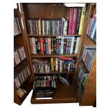 Multimedia Collection with Wooden Storage Cabinet - CDs, DVDs, VHS Tapes, and Cassette Tapes Multimedia Collection with Wooden Storage Cabinet - CDs, DVDs, VHS Tapes, and Cassette Tapes